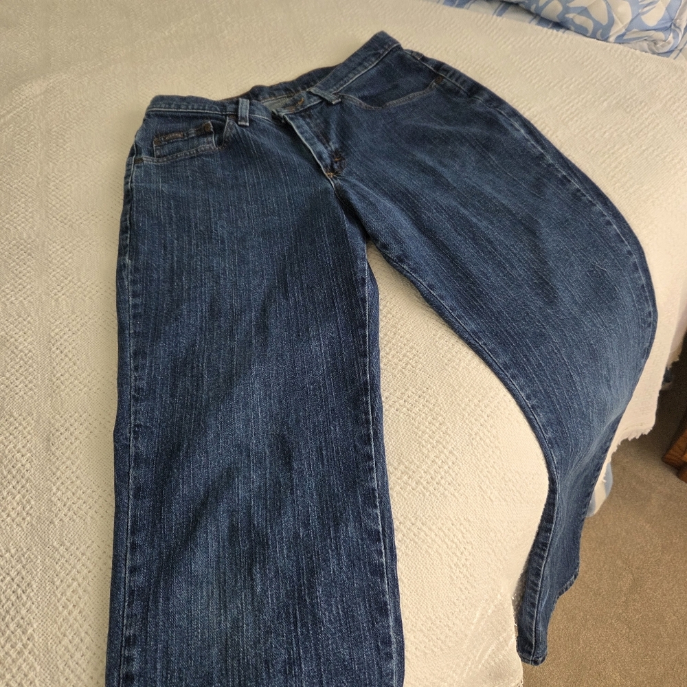 Vtg Lee Rider Staight Leg Denim Jeans - 10P